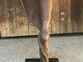 Warten 2019 Zement, Polyester, Eisen 50x130x78 cm